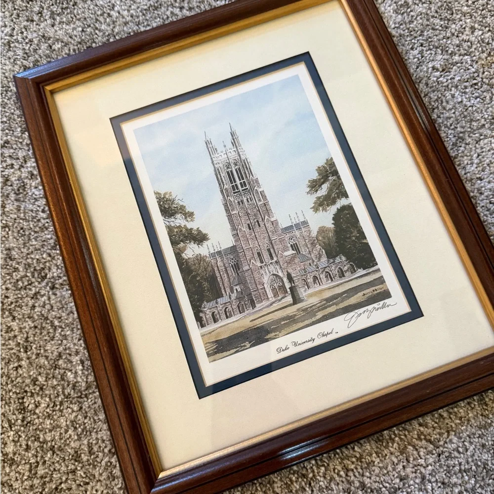 Framed Duke‎ University Chapel Art